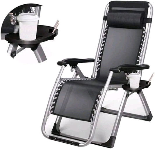 Chaise pliante avec pose-tase,disponible, versions américaine